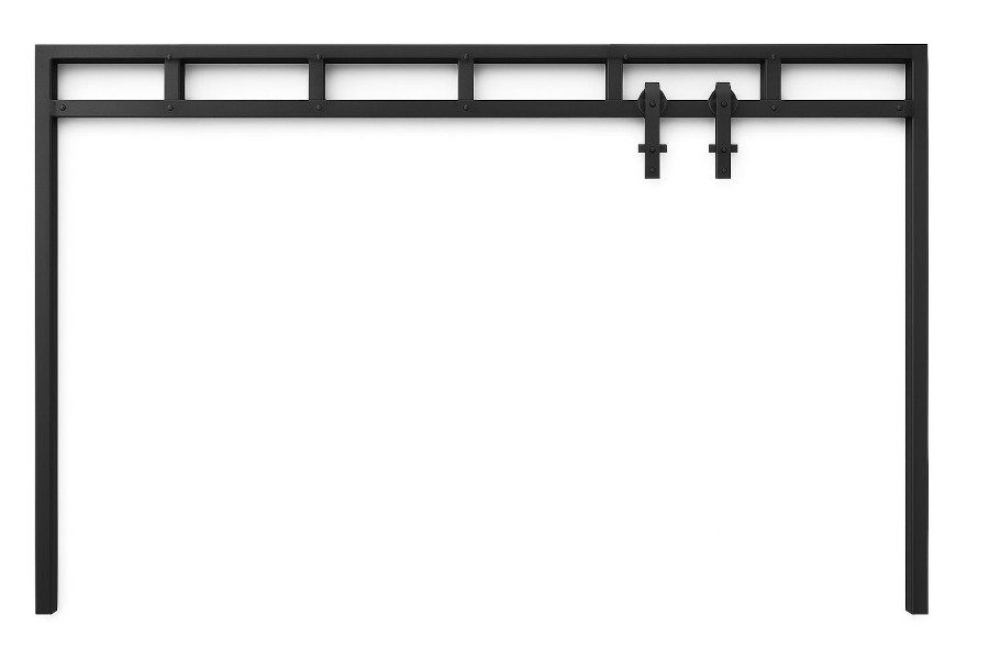 Estructura de montaje oculta del portón cortafuego RF 60 en vista interior
